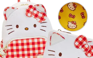 Mini sac à dos Loungefly Sanrio Hello Kitty Gingham