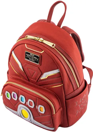 Marvel Iron Man gauntlet light fashion up Loungefly mini backpack