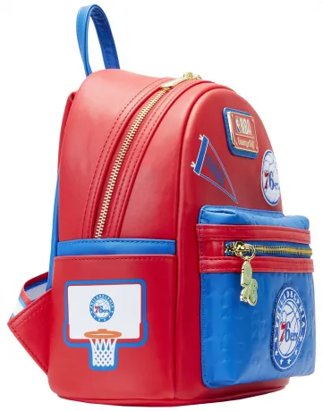 Loungefly NBA Golden State Warriors Patch Icons Mini Backpack